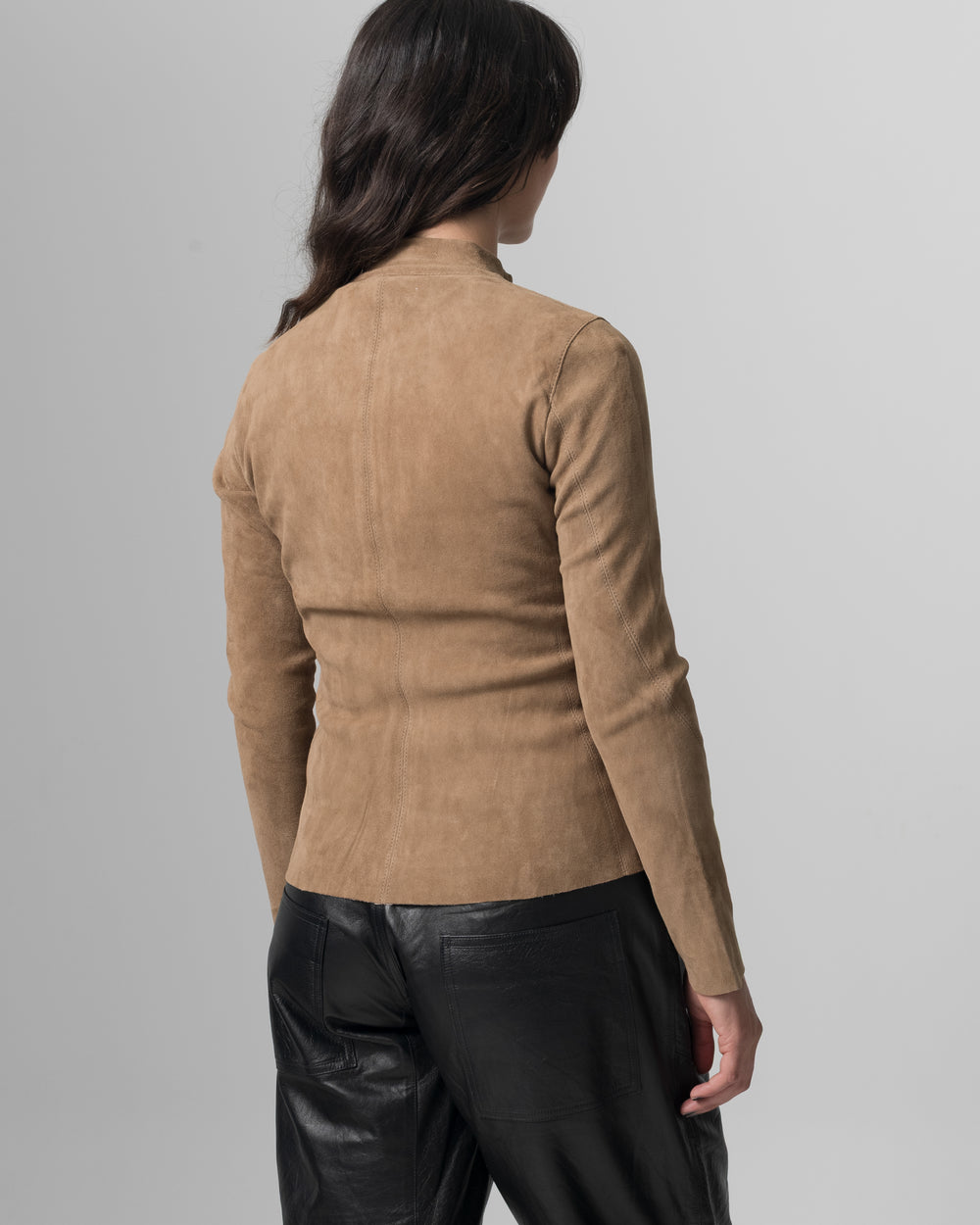 Stretch Leather Jacket Terra GD26S17095MGSD