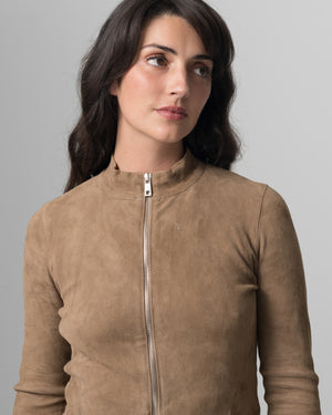 Stretch Leather Jacket Terra GD26S17095MGSD