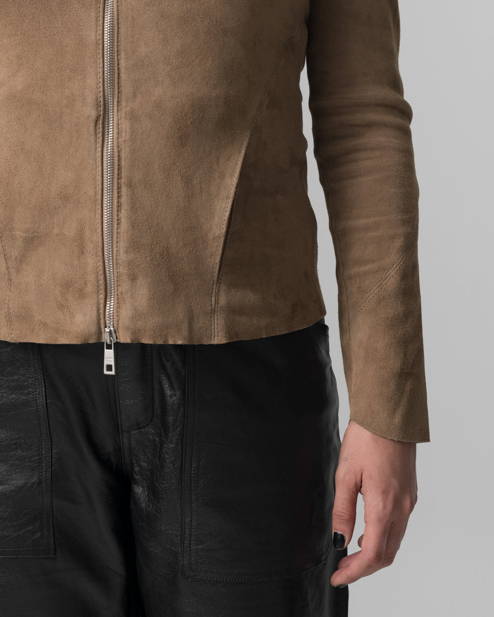 Stretch Leather Jacket Terra GD26S17095MGSD