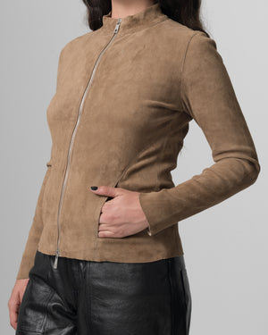 Stretch Leather Jacket Terra GD26S17095MGSD