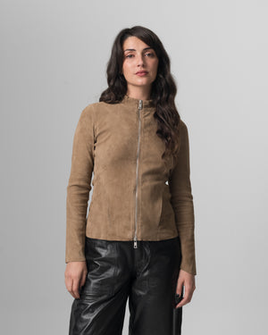 Stretch Leather Jacket Terra GD26S17095MGSD