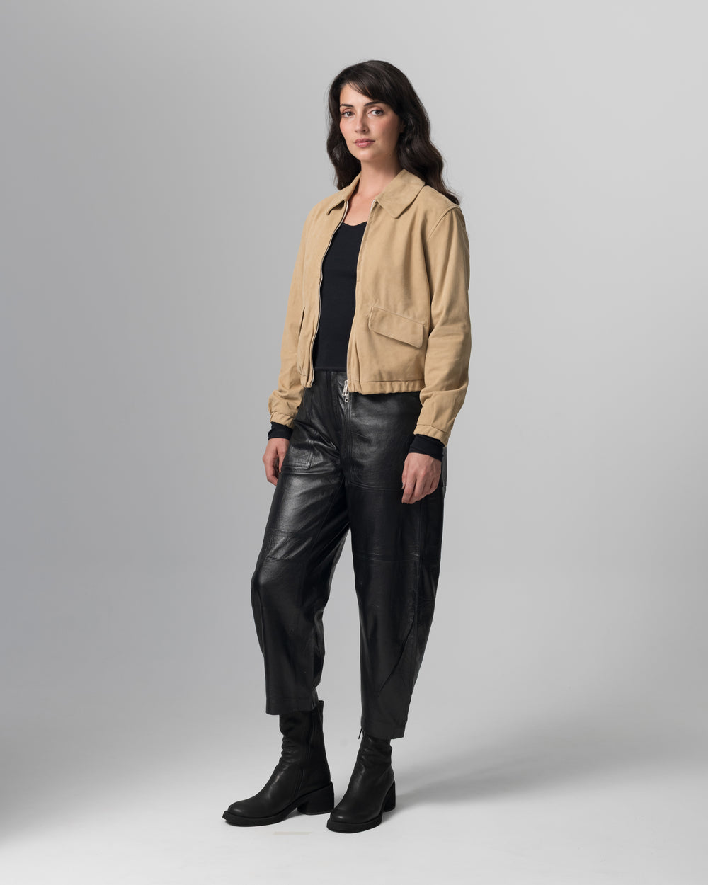 Leather Jacket Dune GD26S23056BISCMSO