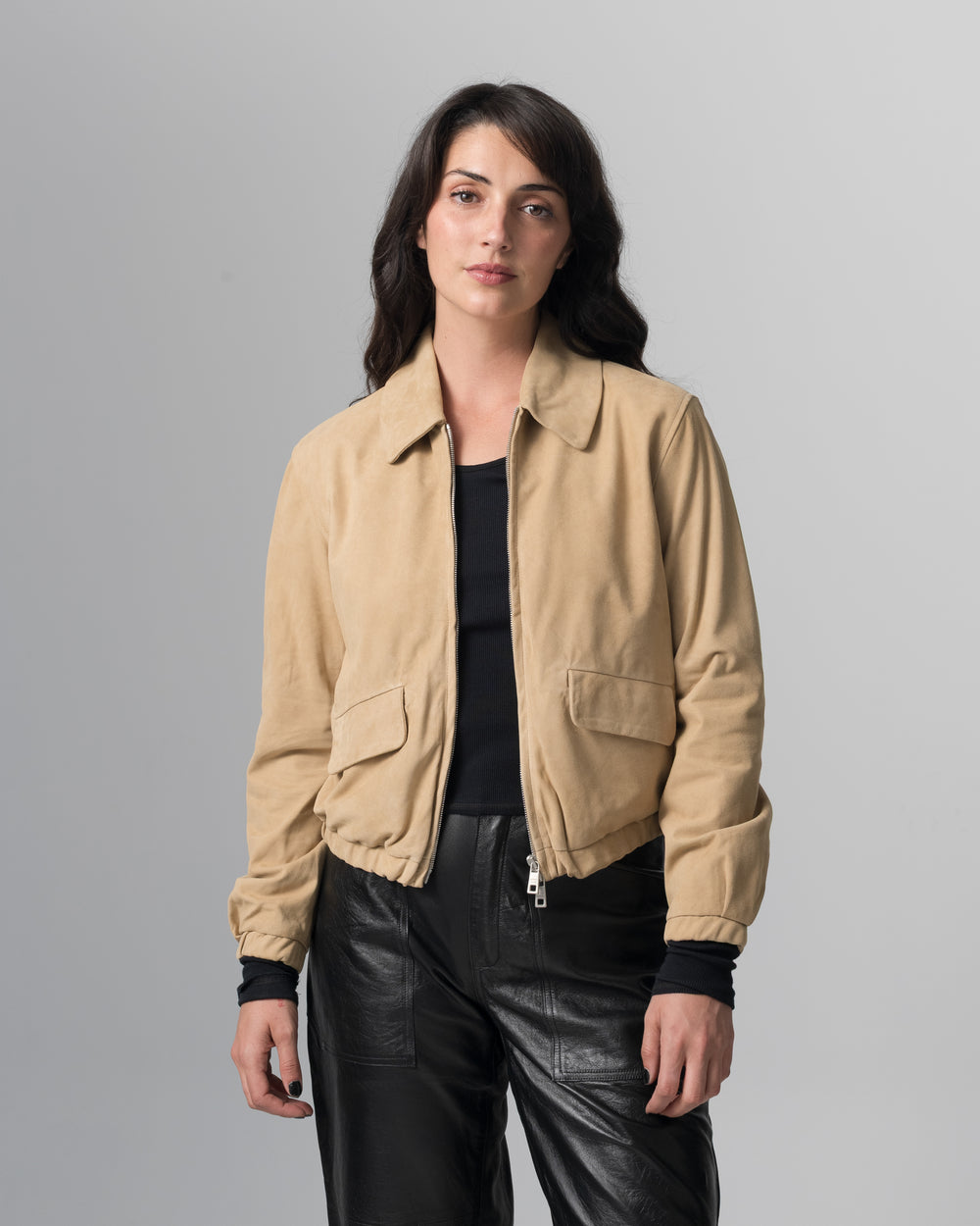 Leather Jacket Dune GD26S23056BISCMSO