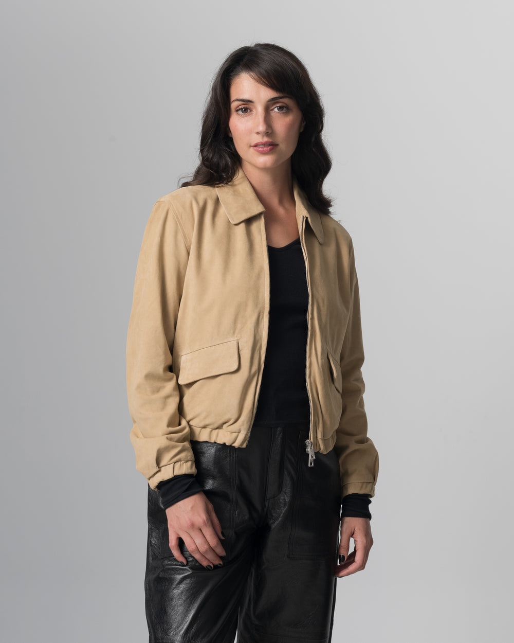Leather Jacket Dune GD26S23056BISCMSO