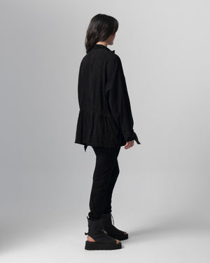 Leather Jacket Nero GD26S23096CMSO