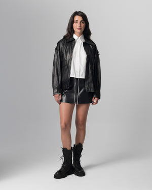 Leather Jacket Nero GD26S27094NATU