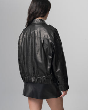 Leather Jacket Nero GD26S27094NATU
