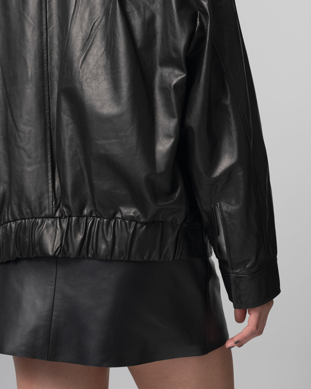 Leather Jacket Nero GD26S27094NATU