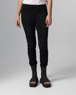 Stretch Leather Pants Nero GD26S29006MGSD