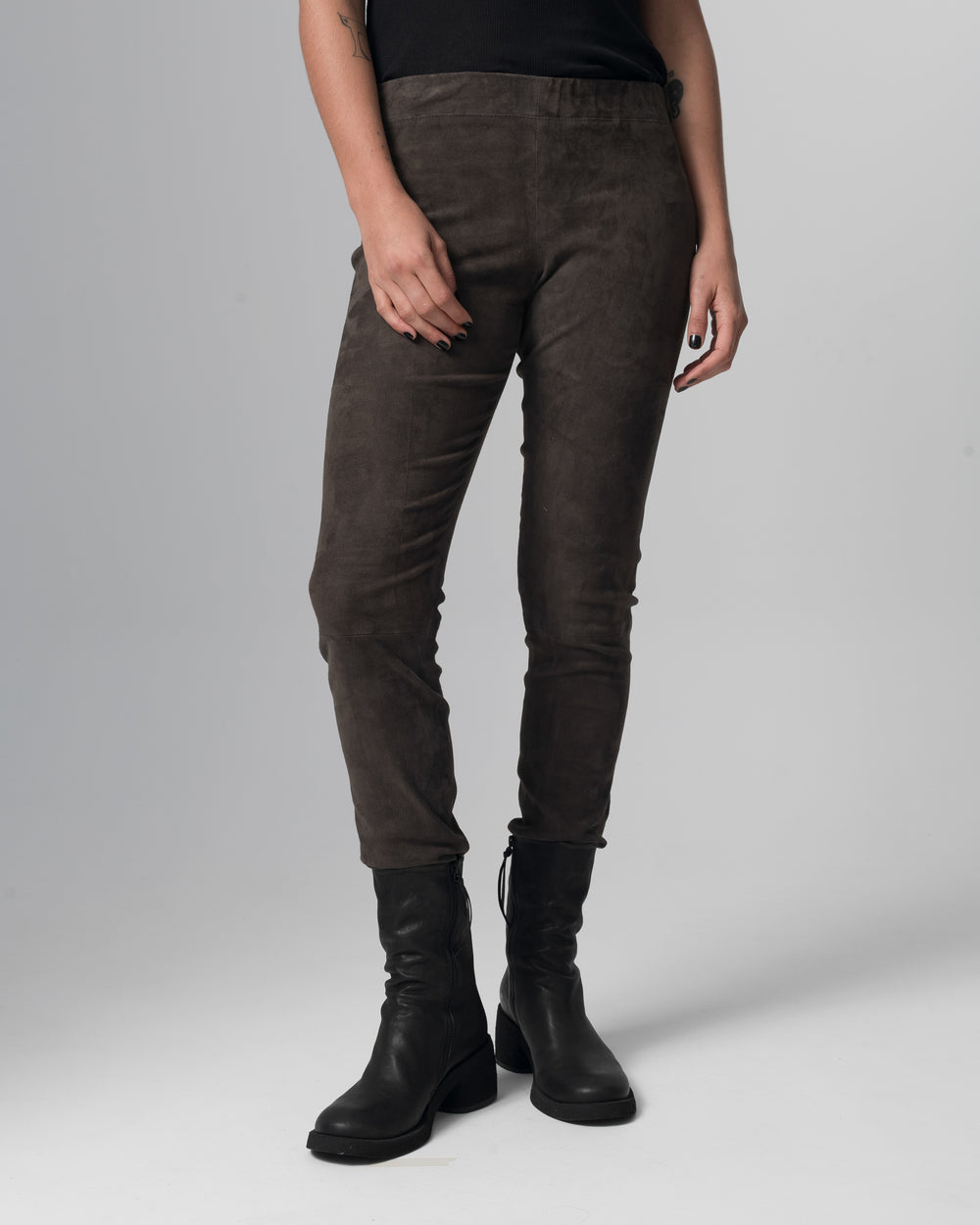 Stretch Leather Pants Slate GD26S29006MGSD