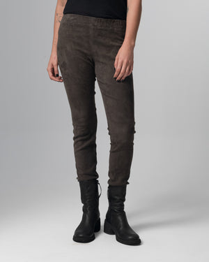 Stretch Leather Pants Slate GD26S29006MGSD