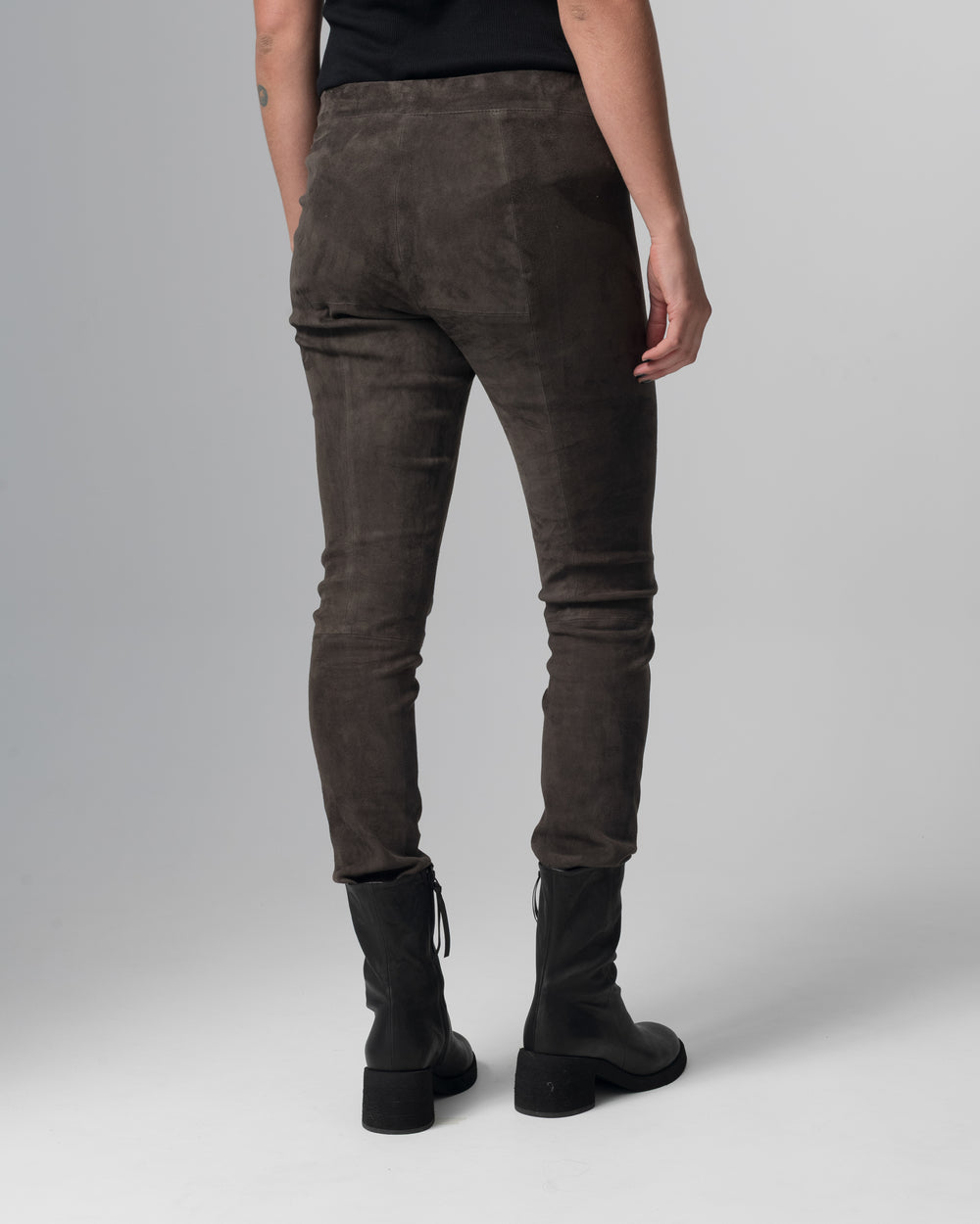 Stretch Leather Pants Slate GD26S29006MGSD