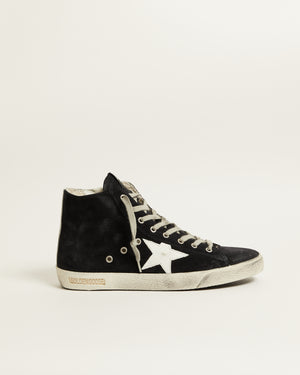 Men's Francy in Night Blue Leather w/ Leather White Star and Heel Tab