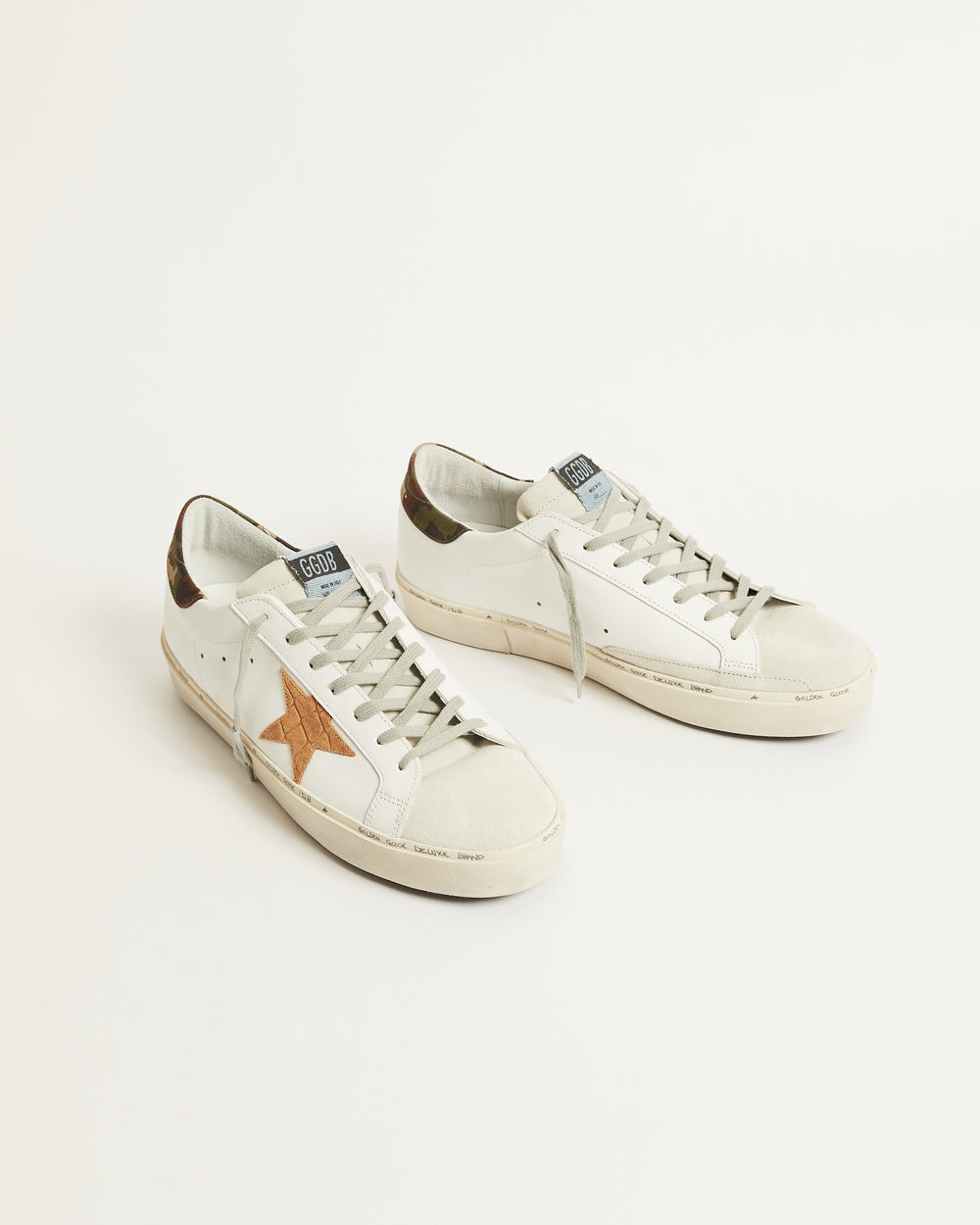 Men's Hi Star in Suede Toe w/ Printed Suede Brown Star and Camo Heel Tab