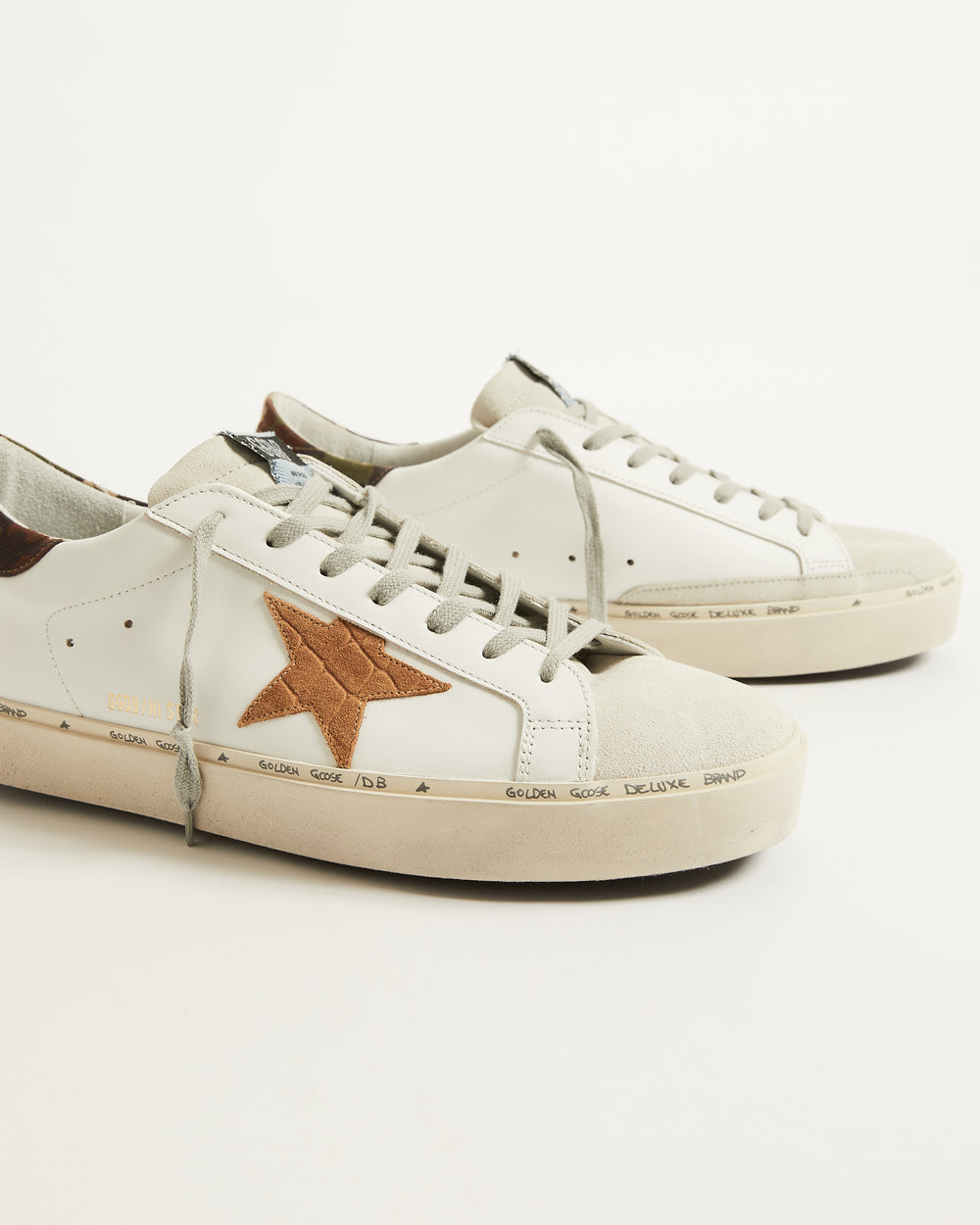 Men's Hi Star in Suede Toe w/ Printed Suede Brown Star and Camo Heel Tab