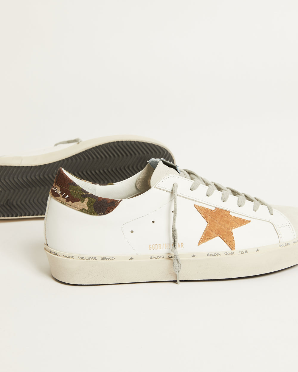 Men's Hi Star in Suede Toe w/ Printed Suede Brown Star and Camo Heel Tab