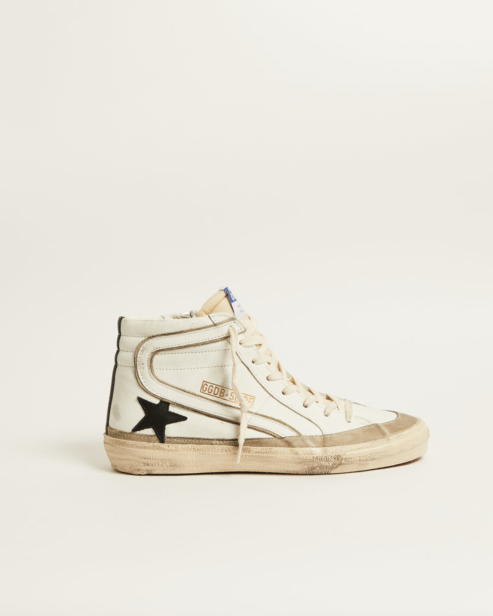 Slide w/ Suede Edge Around and Black Star