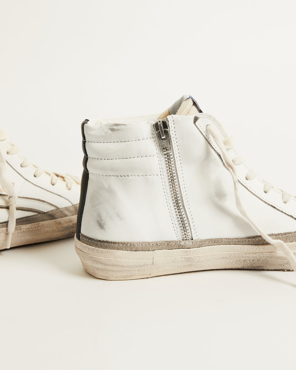 Slide w/ Suede Edge Around and Black Star