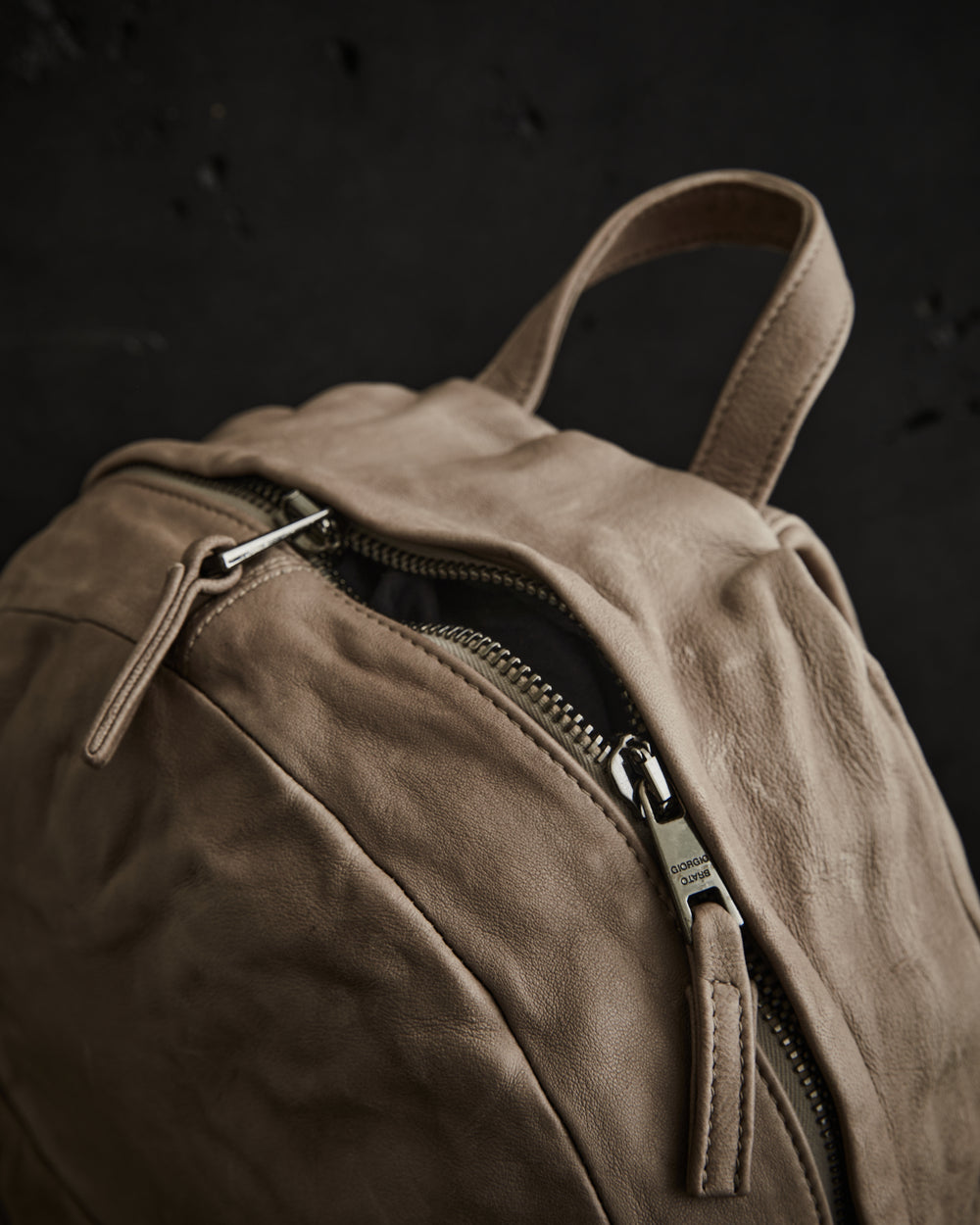 Leather Backpack Wall