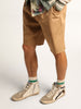 Men's Slide w/ Leopard Print Pony Skin Star and Black Flash