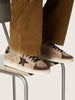 Men’s Stardan in Beige Suede w/ Brown Star and Inserts