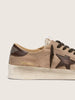 Men’s Stardan in Beige Suede w/ Brown Star and Inserts