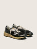 Men’s Dad-Star in Black and Silver Nesh and Nappa w/ Ice-gray Star