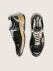 Men’s Dad-Star in Black and Silver Nesh and Nappa w/ Ice-gray Star