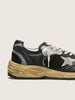 Men’s Dad-Star in Black and Silver Nesh and Nappa w/ Ice-gray Star