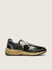 Men’s Dad-Star in Black and Silver Nesh and Nappa w/ Ice-gray Star