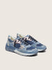 Men's Dad Star in Denim Blue Suede Upper with Silver Leather Star