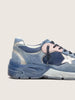 Men's Dad Star in Denim Blue Suede Upper with Silver Leather Star