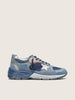 Men's Dad Star in Denim Blue Suede Upper with Silver Leather Star