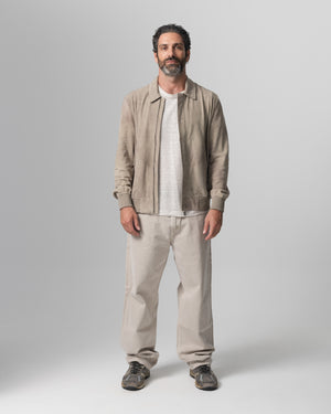 Leather Jacket Dirty Grey GU26S24098CMAK