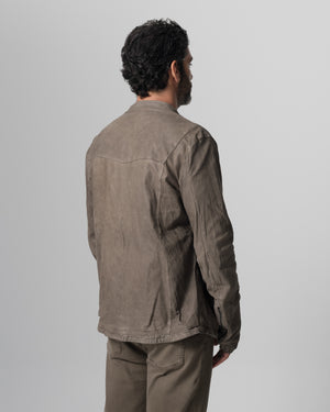 Leather Biker Jacket Aneto GU26S8299VBRUSH