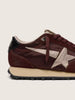 Women's Marathon w/ Brown Satin Upper and Platinum Leather star