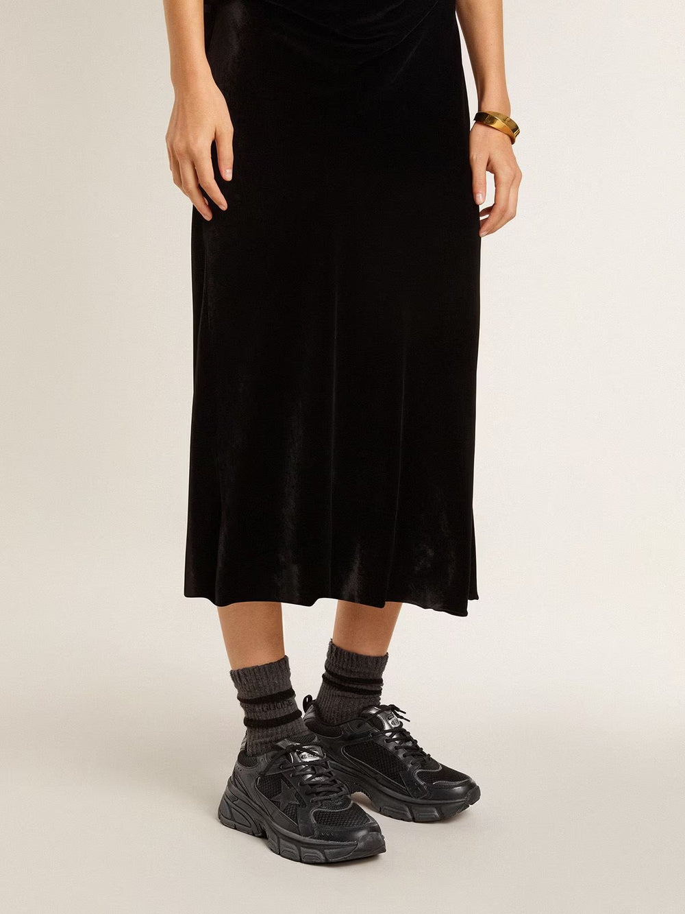 Women’s Lightstar w/ Black Leather and Mesh Upper and Black Star