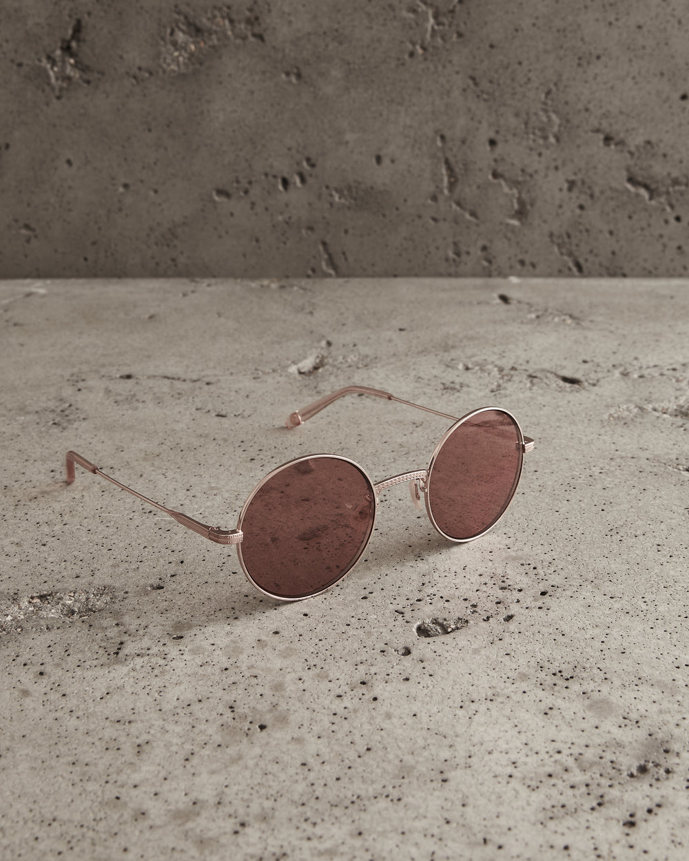 Seville Sun Rose Gold / Semi-Flat Rose Quartz Mirror Lens