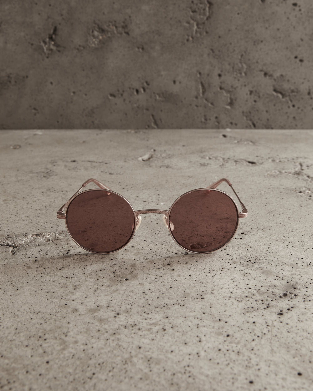 Seville Sun Rose Gold / Semi-Flat Rose Quartz Mirror Lens