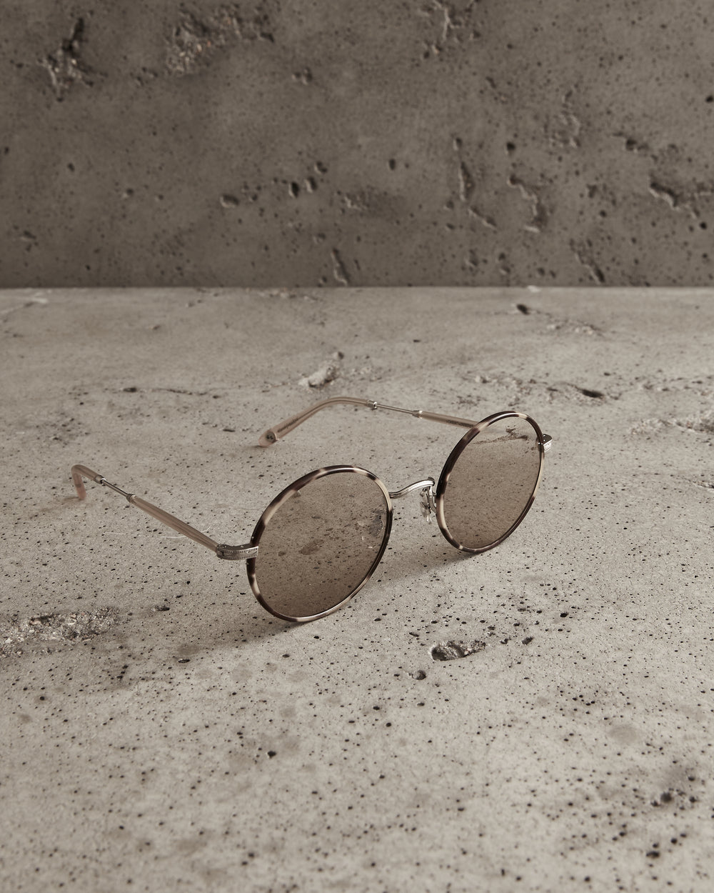 Fonda Sun Marzipan Brushed Silver / Halo Mirror Lens