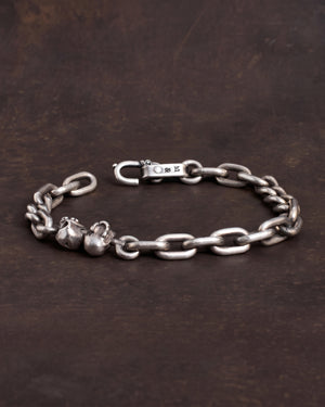 Bracelet Two Skulls