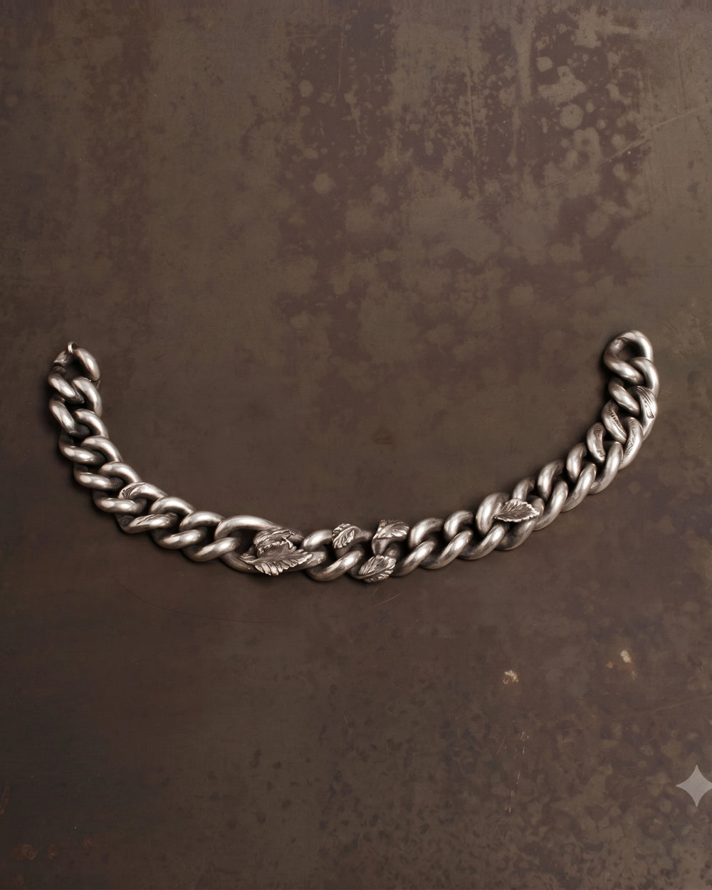 Bracelet Curb Chain Rosebud