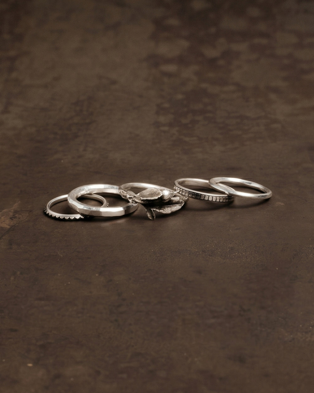 5 Combination Ring - Rosebud