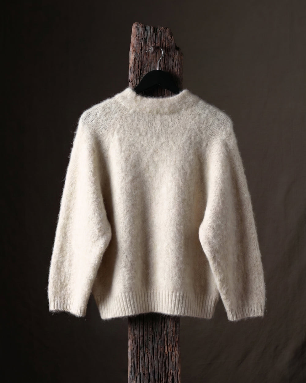 Woman V Neck Carded Cashmere Raglan Cardigan Saraceno