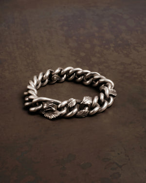 Bracelet Curb Chain Rosebud