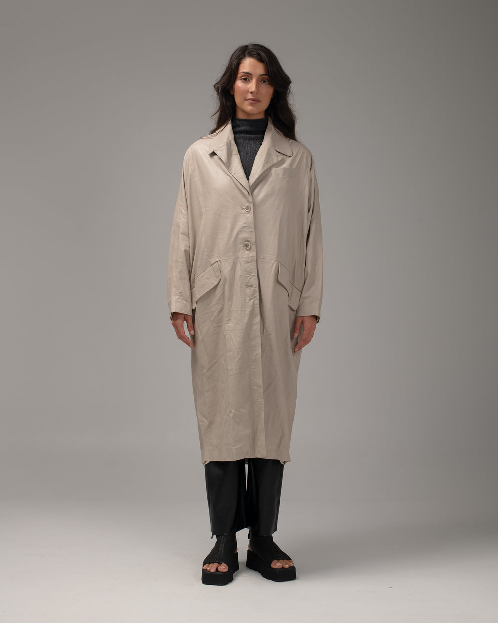 Over Coat Nappa Leather Lino GD24S19055STPY