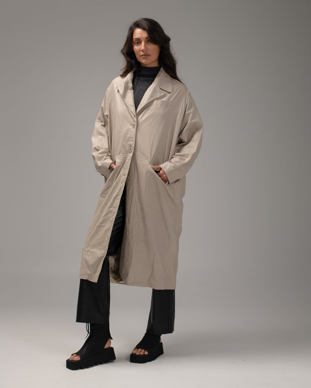 Over Coat Nappa Leather Lino GD24S19055STPY