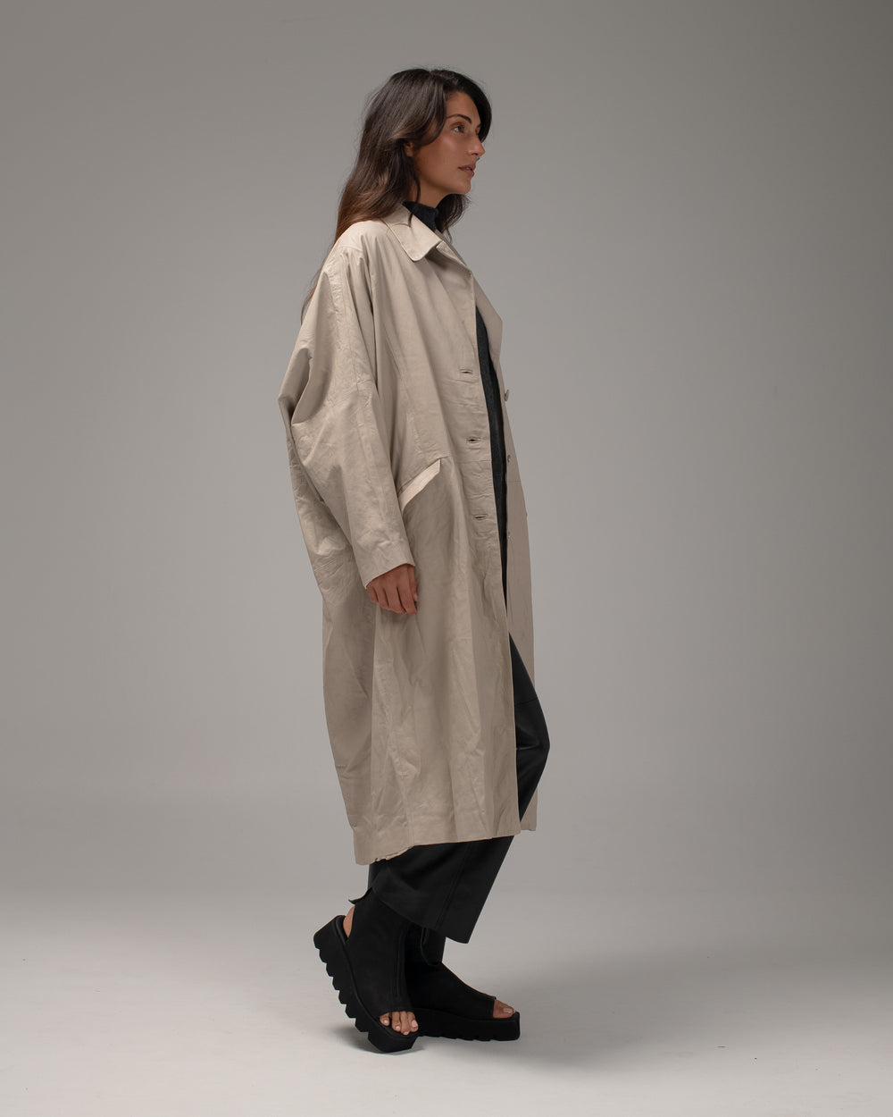 Over Coat Nappa Leather Lino GD24S19055STPY