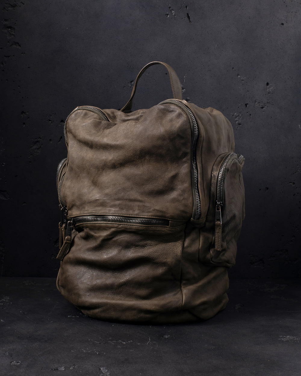 Leather Weekend Backpack Jungle