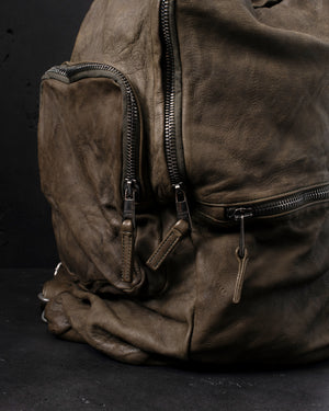 Leather Weekend Backpack Jungle